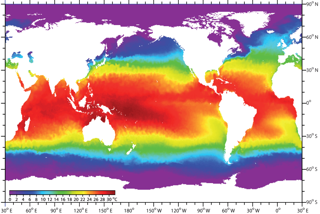 Температурная карта Мексики. Температура поверхностных вод мирового океана. Карта температуры океана. Температура поверхности океана карта. Температура на поверхности океанов